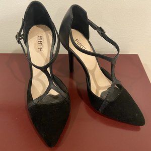 Firth Black Heels with Suede